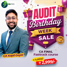 Load image into Gallery viewer, CA Final Audit Fastrack by CA Kapil Goyal – Jan 2026+