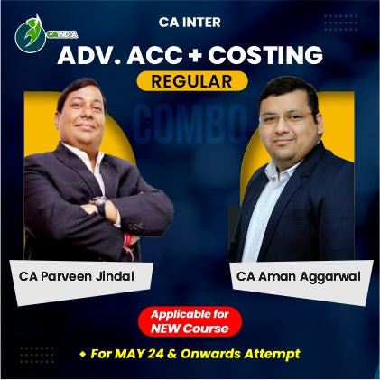 CA Inter Costing by CA Aman Agarwal and Advance Accounts by CA Parveen Jindal