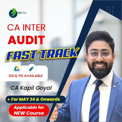 CA INTER Audit Fast Track New Recording by CA Kapil Goyal
