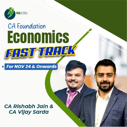 CA Foundation Economics Fasttrack by CA Rishabh Jain & CA Vijay Sarda