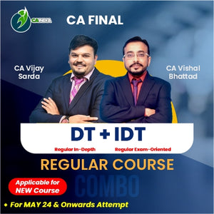 CA Final Direct Tax (Regular In-Depth) & Indirect Tax (Regular Exam-Oriented) by CA Vijay Sarda & CA Vishal Bhattad