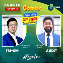 Load image into Gallery viewer, CA Inter Audit by CA Kapil Goyal & FM-SM by CA Ashish Kalra