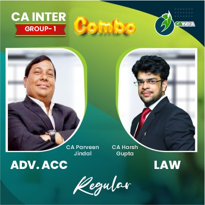 CA Inter G1 Advance Accounts by CA Praveen Jindal and Law by CA Harsh ...