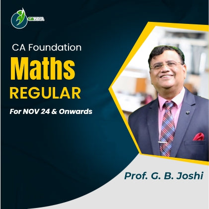 CA Foundation Maths Regular by Prof. G. B. Joshi