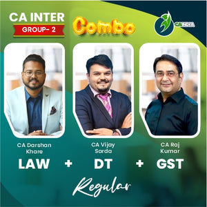 CA Inter Law CA Darshan Khare, DT CA Vijay Sarda and IDT CA Raj Kumar