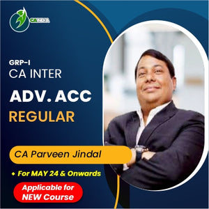 CA Inter G1 Advance Accounts by CA Praveen Jindal May 24 and onwards