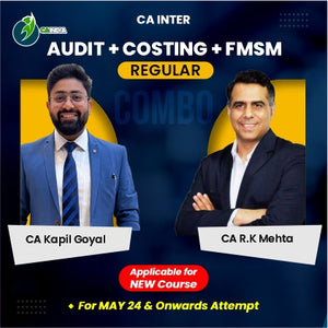CA Inter Costing, FM-SM by CA R. K. Mehta and Audit by CA Kapil Goyal