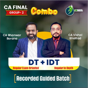CA Final DT EO & IDT Reg | Recorded Guided Batch | CA Bhanwar Borana ...