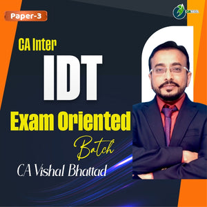 CA Inter Indirect Tax IDT GST Exam-Oriented Batch by CA Vishal Bhattad ...
