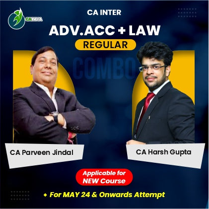 CA Inter G1 Advance Accounts by CA Praveen Jindal and Law by CA Harsh Gupta
