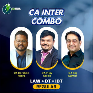 CA Inter Law CA Darshan Khare, DT CA Vijay Sarda and IDT CA Raj Kumar