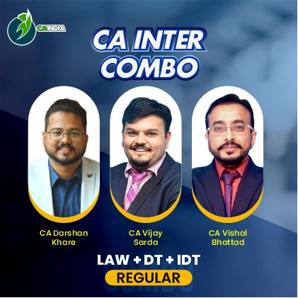 CA Inter Law CA Darshan Khare DT CA Vijay Sarda and IDT CA Vishal Bhattad