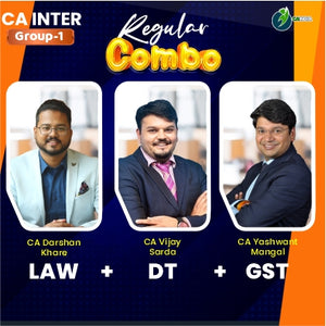 CA Inter Law CA Darshan Khare, DT CA Vijay Sarda & GST by CA Yashvant ...