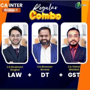 CA Inter Law, DT, GST by CA Shubham Singhal, CA Bhanwar Borana & CA Vi ...