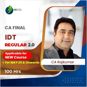 CA FINAL IDT 100 HOUR BATCH (REGULAR 2.0) by CA RAJKUMAR