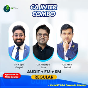 CA Inter Audit by CA Kapil Goyal, FM by CA Aaditya Jain and SM by CA Amit Tated
