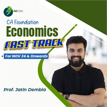 CA Foundation Fasttrack Economics by Prof. Jatin Dembla