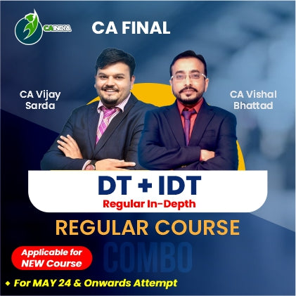 CA Final Direct Tax & Indirect Tax Combo (Regular In-Depth) by CA Vijay Sarda & CA Vishal Bhattad