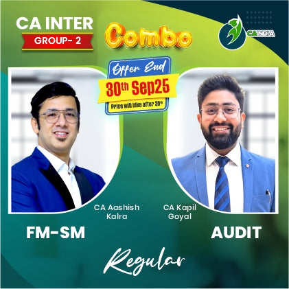CA Inter Audit by CA Kapil Goyal & FM-SM by CA Ashish Kalra