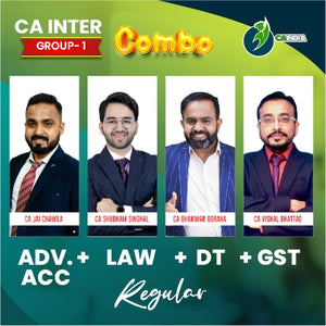 CA Inter Combo Adv Acc - CA Jai Chawla, Law - CA Shubham Singhal, DT - CA Bhanwar Borana, GST - CA Vishal Bhattad