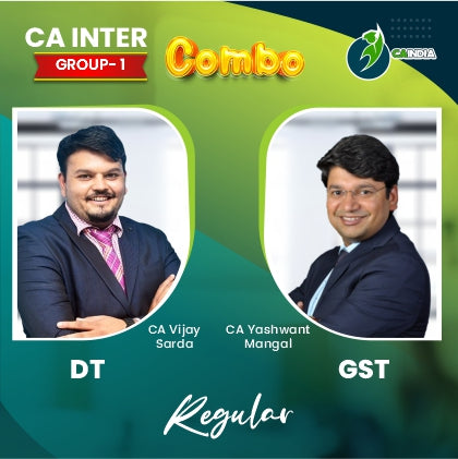 CA Inter Regular Batch DT by CA Vijay Sarda & GST by CA Yashvant Mangal