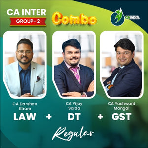 CA Inter Law CA Darshan Khare, DT CA Vijay Sarda & GST by CA Yashvant Mangal