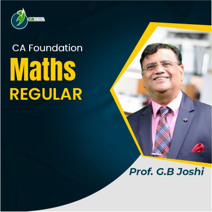 CA Foundation Maths Regular - Prof. G. B. Joshi