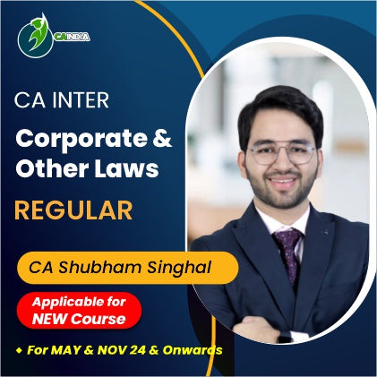 CA Inter Corporate and Other Laws Regular Batch By CA Shubham SinghaI