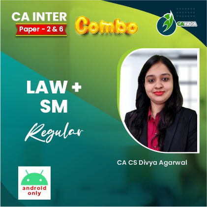 CA Inter Combo - Law and SM by CA CS Divya Agarwal