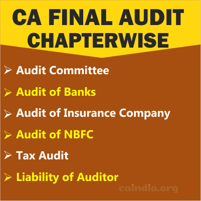 CA Final Audit_Category 5(Regular course)